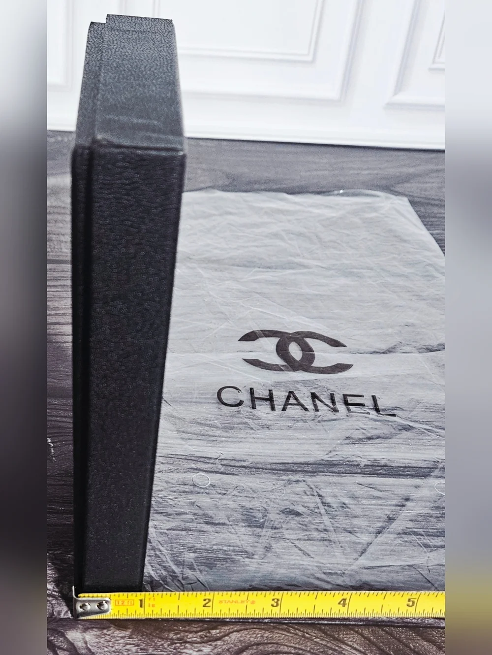 NEW Chanel Black Gift Box Set Foam Insert Booklet Bag Jewelry Wallet Storage